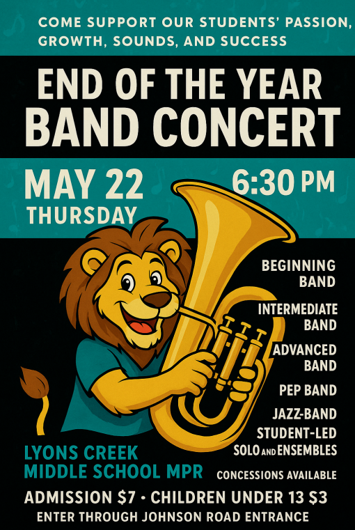  Screenshot of Band Concert flyer